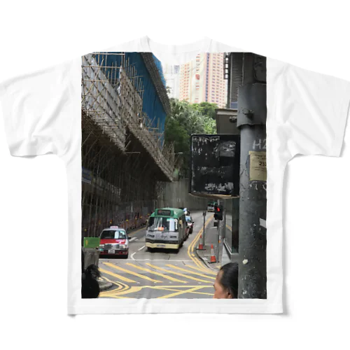 HONG KONG CENTRAL  フルグラフィックTシャツ