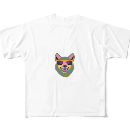 Fashionista Wolf フルグラフィックTシャツ