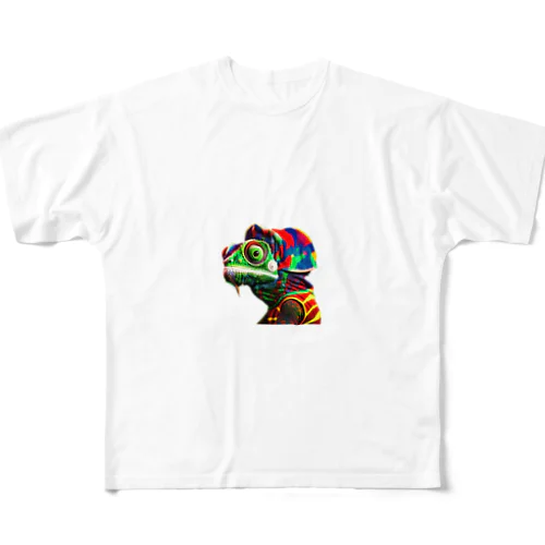 レゲェカメレオン All-Over Print T-Shirt