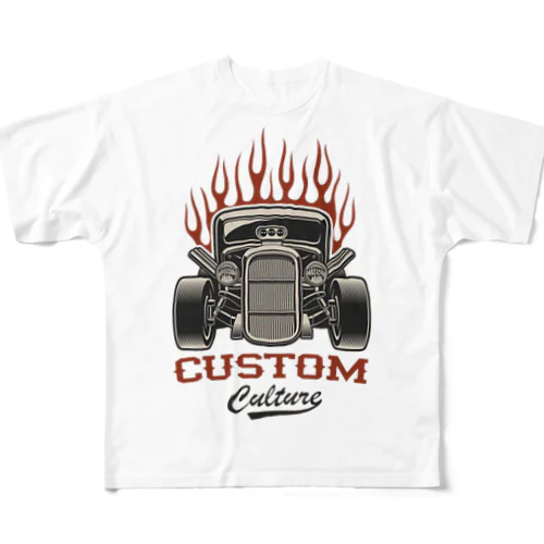 カスタム・カー　CUSTOM CAR フルグラフィックTシャツ