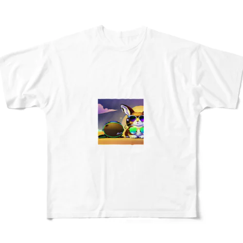 夜空に輝く幻想 All-Over Print T-Shirt