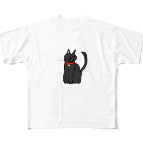 猫の名前はマルゲリータ フルグラフィックTシャツ