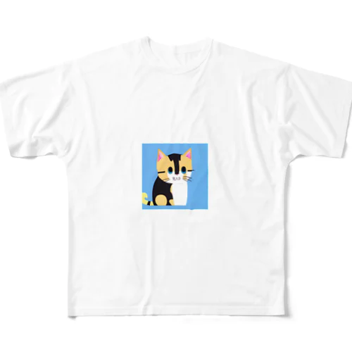 三毛猫のミケ子 All-Over Print T-Shirt