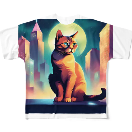 世紀末 猫 ver.art All-Over Print T-Shirt
