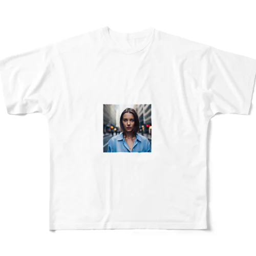 インスピレーション女性 フルグラフィックTシャツ