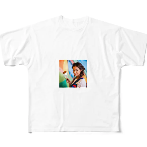 アートな女性 All-Over Print T-Shirt