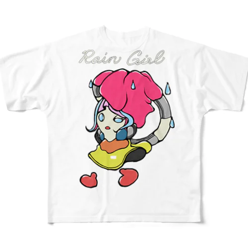 レイン・ガール All-Over Print T-Shirt