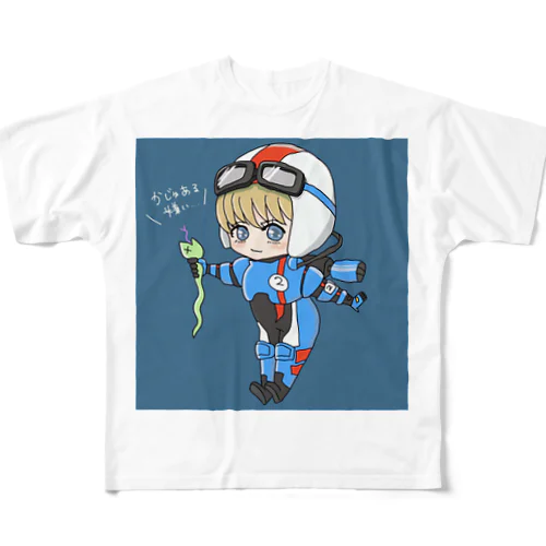 オリジナルキャラクターのアイテム フルグラフィックTシャツ