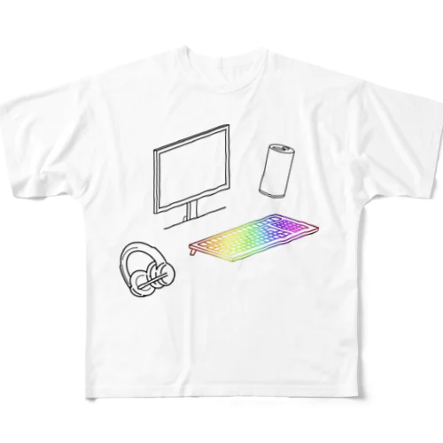 PCゲーム フルグラフィックTシャツ