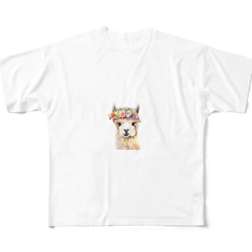 アルパカ フルグラフィックTシャツ