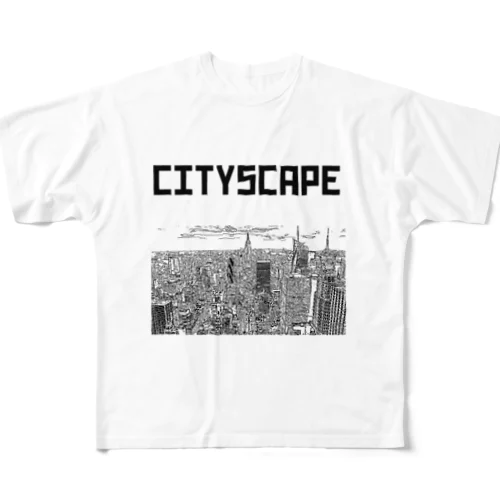 CITYSCAPE フルグラフィックTシャツ