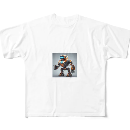 かっこいいロボットのイラストグッズ All-Over Print T-Shirt