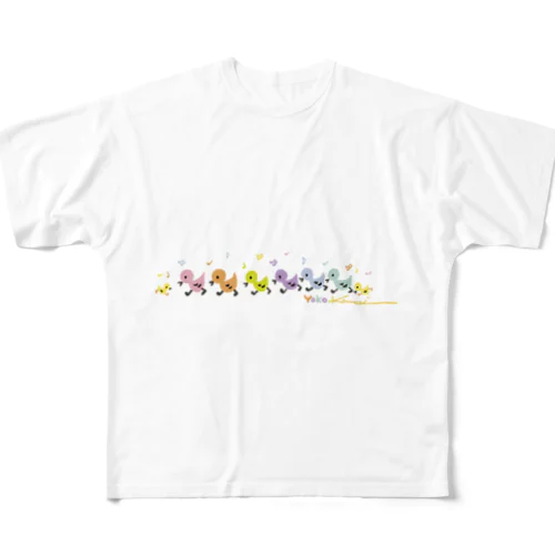 yokoアヒルガーガーシリーズ All-Over Print T-Shirt