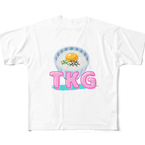 TKG（卵かけごはん！） All-Over Print T-Shirt