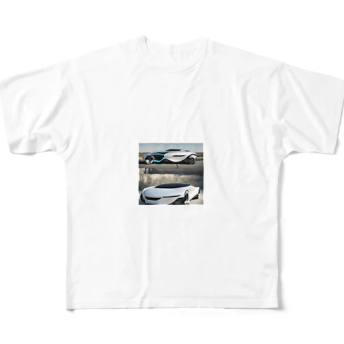 未来カーの写真風グッズ All-Over Print T-Shirt