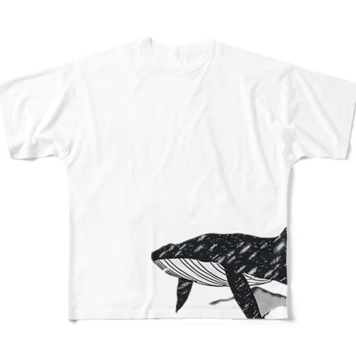 鯨雲 All-Over Print T-Shirt