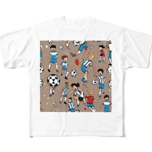 サッカー小僧 フルグラフィックTシャツ