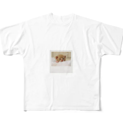 もふもふねこちゃん All-Over Print T-Shirt