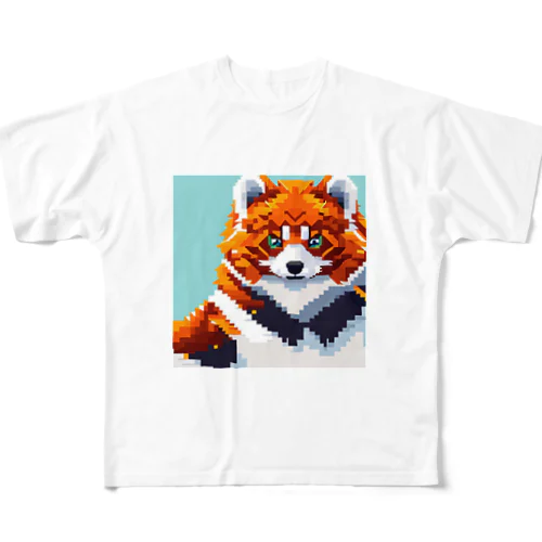 レッサーパンダグッズ フルグラフィックTシャツ