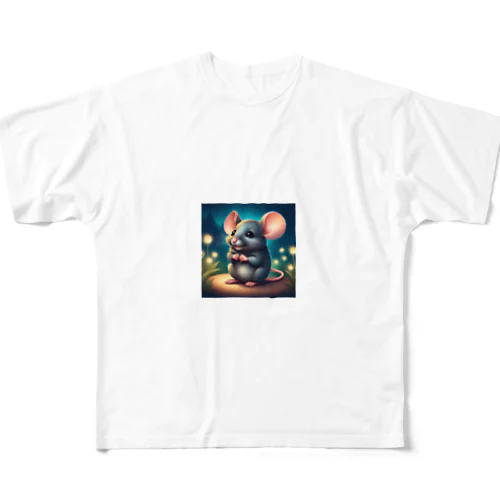 可愛いマウス All-Over Print T-Shirt