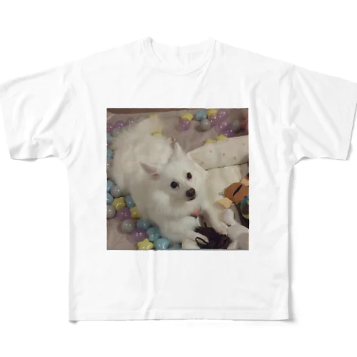 愛犬パールグッズ　Mipa♥日本スピッツ All-Over Print T-Shirt