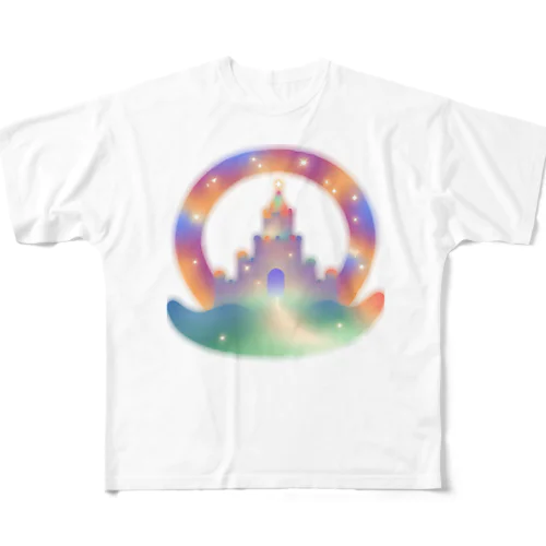 虹色の城 All-Over Print T-Shirt