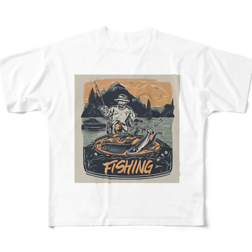 enjoy fishing yuu1994 フルグラフィックTシャツ