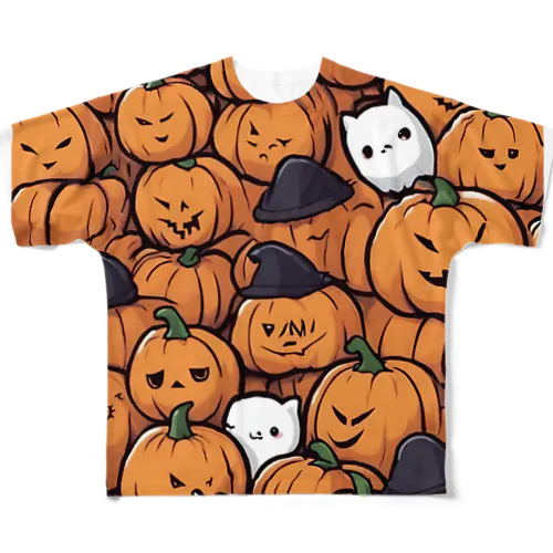 ハロウィン　かぼちゃグッズ All-Over Print T-Shirt