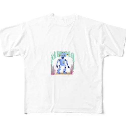 かわいいロボット All-Over Print T-Shirt