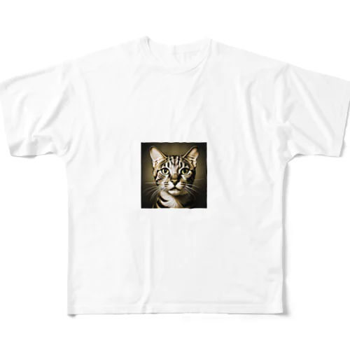 サバンナキャット All-Over Print T-Shirt