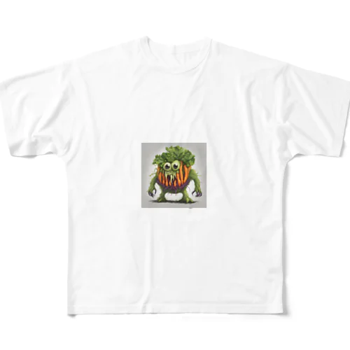 野菜の怪物 All-Over Print T-Shirt