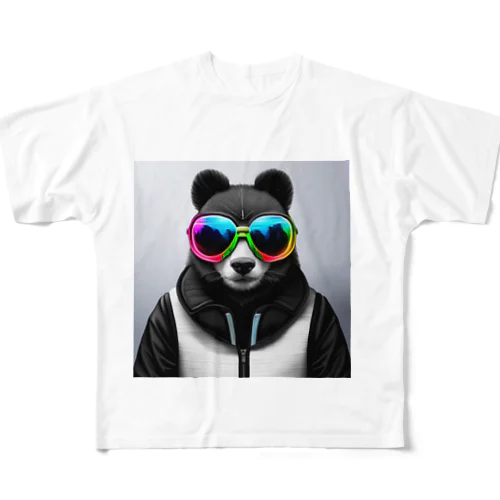 ワイルドパンダ フルグラフィックTシャツ