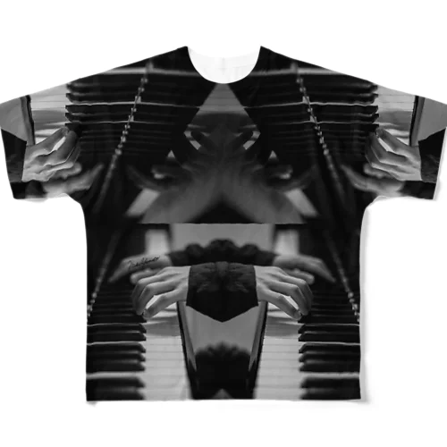 Gecko Piano All-Over Print T-Shirt