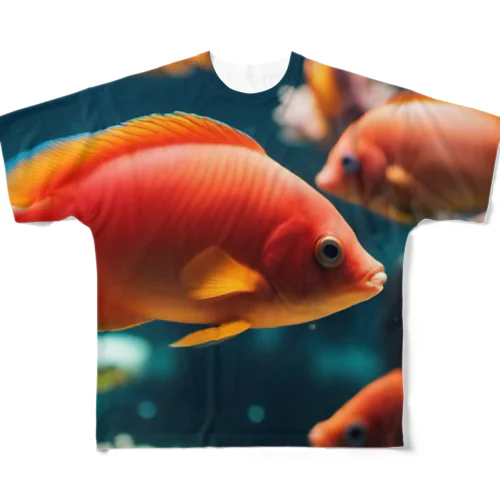 珊瑚の楽園、美魚群グッズ フルグラフィックTシャツ