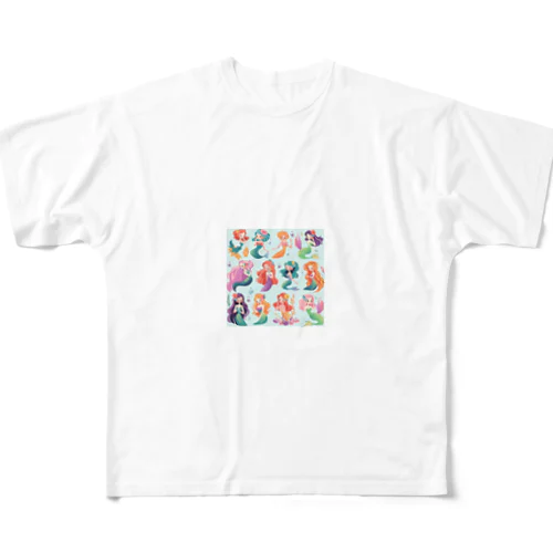 AI絵本　マーメイドシリーズのイラスト All-Over Print T-Shirt