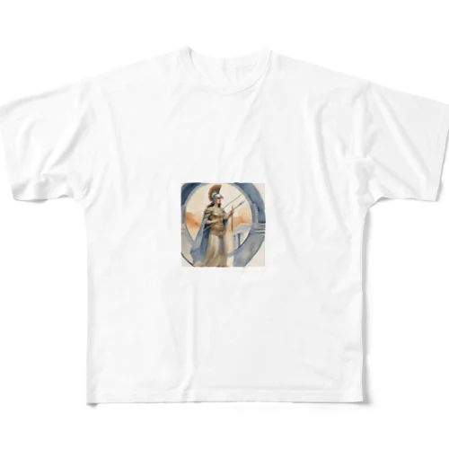 ギリシャ神話風アテナ All-Over Print T-Shirt