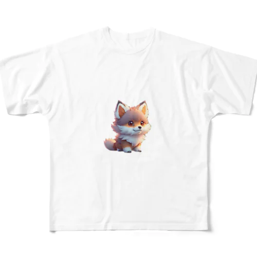 キツネくん フルグラフィックTシャツ