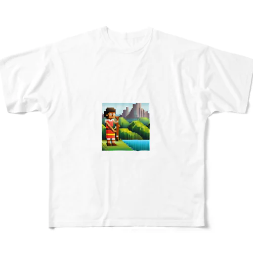 ドット絵のディジュリドゥ All-Over Print T-Shirt