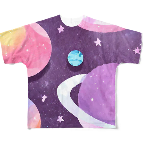 いつだって宇宙旅行 All-Over Print T-Shirt