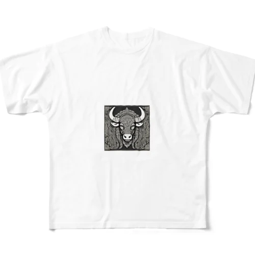 草原の守護者 (Prairie Guardian) All-Over Print T-Shirt