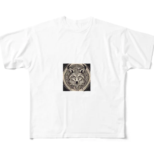 神秘的な狐の瞳 All-Over Print T-Shirt