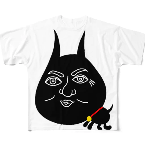 イケ猫 フルグラフィックTシャツ