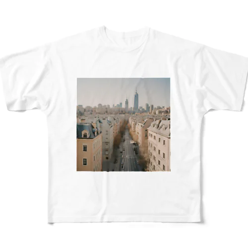 綺麗なビル街のアイテムグッズ All-Over Print T-Shirt