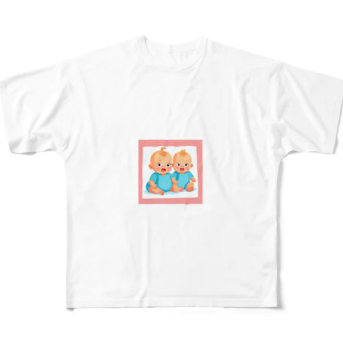 双子ちゃん All-Over Print T-Shirt