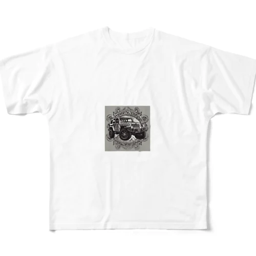 トライバル　ジープ1 フルグラフィックTシャツ