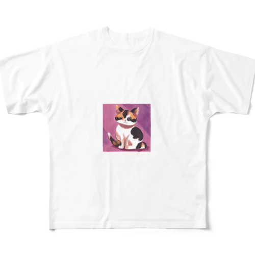 かわいい　三毛猫　グッズ All-Over Print T-Shirt