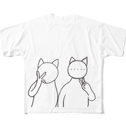 Peace！ フルグラフィックTシャツ
