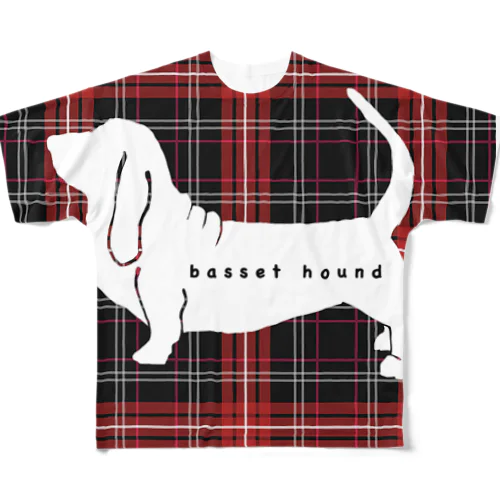 バセットハウンド2 All-Over Print T-Shirt