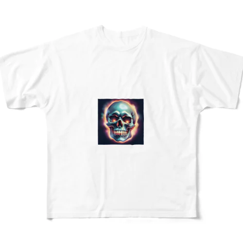 DARK SKULL スカル All-Over Print T-Shirt