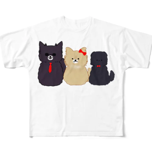 mimi`s animals フルグラフィックTシャツ